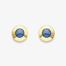 Gold Impression 9ct Yellow Gold Sapphire Stud Earrings 120325147564