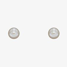 9ct Yellow Gold 3mm Freshwater Pearl Round Stud Earrings GE2371W