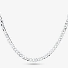 Silver 20 Inch Flat Curb Chain SUFC-510-AG-20