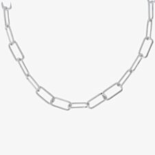 Silver Half Twist Paperlink Chain 8.16.0284