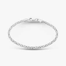 Sterling Silver 2.5mm Byzantine Chain Bracelet S1059-07