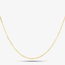 Gold Plated 16 Inch Trace Chain CA4DC040/0.40 GP