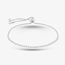 Sterling Silver Adjustable Box Chain Bracelet 8.29.8694