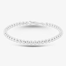 Sterling Silver 19cm Bead Bracelet 8.27.2062