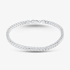 Silver 8.5 Inch Foxtail Chain Bracelet SOFV-360-AG-8.5