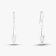 Sterling Silver Oblong Dropper Earrings 8.54.0319