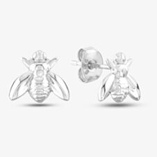 Silver Bumble Bee Stud Earrings SE07514B