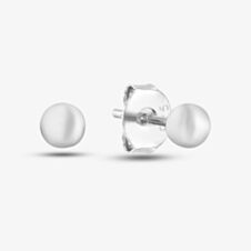 Silver Single Ball Stud Earrings SED0391B
