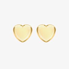 LUXE Silver Gold Plated Heart Stud Earrings 8.55.8749