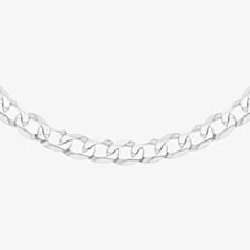 Sterling Silver 20 Inch Flat Curb Chain Necklace 8.13.6365