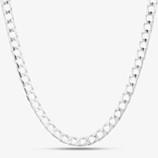 Sterling Silver 22 Inch Flat Square Curb Chain 8.13.4456