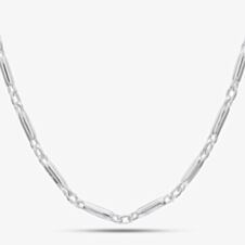 Argentium Silver 18 Inch Tube Bar Chain ARG-943014-18