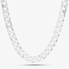 Sterling Silver 22 Inch Flat Square Heavy Curb Necklace 8.13.7026