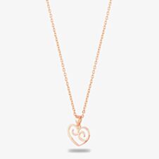 Rosa Lea Filigree Open Heart Necklace AM-2THB009006