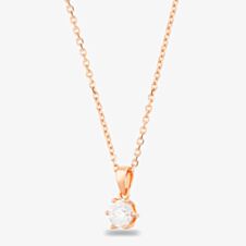 Starbright Rose 6mm Six Claw Cubic Zirconia Pendant E2177P-6M 3A RGP