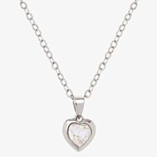 Ted Baker Hannela Silver Finish Crystal Heart Pendant TBJ1681-01-02