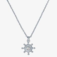 Ted Baker Celstia Crystal Star Silver Pendant Necklace TBJ3482-01-02
