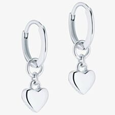 Ted Baker Harrie Silver Heart Huggie Hoops TBJ2578-01-03
