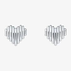 Ted Baker Linrie Silver Tone Heart Stud Earrings TBJ3685-01-03