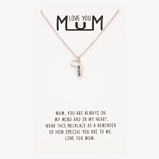 Sentiments Love You Mum Tag Pendant 13694
