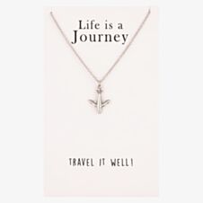 Sentiments Life is a Journey Aeroplane Pendant 12219M