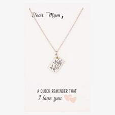 Sentiments Dear Mum I Love you Postcard Pendant 12272