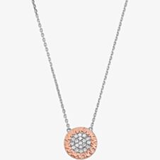 Michael Kors Premium Two-Tone Logo Disc Necklace MKC1587AN931