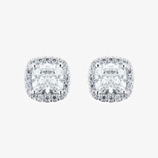 Michael Kors Brilliance Sterling Silver Cubic Zirconia Halo Stud Earrings MKC1405AN040