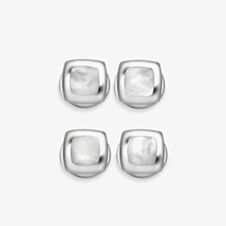 Deakin and Francis Mother Of Pearl Cushion Dress Studs C0147N0001