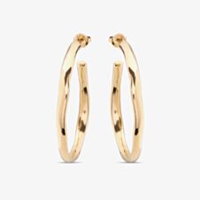 UNOde50 Ohmmm.. Gold Plated Oval Hoop Earrings PEN0419ORO0000U