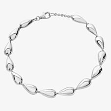 Lucy Quartermaine Silver Tear Drop Full Bracelet TDB1