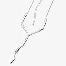 Lucy Quartermaine Silver Dripping  Necklace DN7