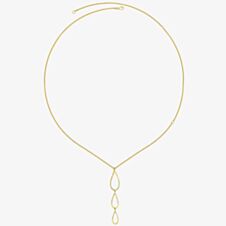 Lucy Quartermaine Gold Vermeil Tri Petal Long Necklace PNL1G