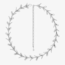 Lucy Quartermaine Silver Sycamore Leaf Necklace SMN1
