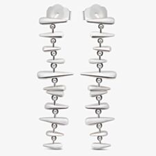 Lucy Quartermaine Silver Shard Dropper Earrings SHER1