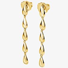 Lucy Quartermaine Gold Vermeil Tear Drop Long Dropper Earrings TDER1G