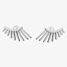 Lucy Quartermaine Silver Egyptian Temple Stud Earrings ES1