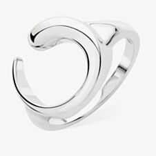Lucy Quartermaine Silver Tear Drop Wishbone Ring LR2S
