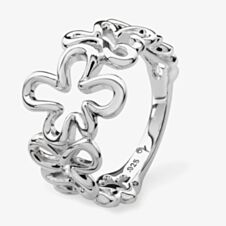 Lucy Quartermaine Silver Multi Splash Band Fashion Ring SR5L