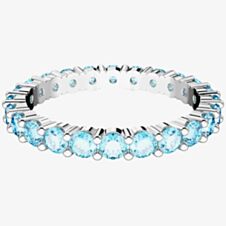 Swarovski Matrix Blue Cubic Zirconia Full Eternity Ring 5658671