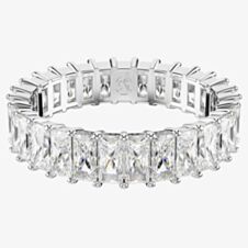 Swarovski Matrix Rhodium Plated Cubic Zirconia Full Eternity Ring 569341