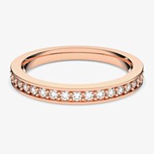 Swarovski Rare Rose Gold Tone White Crystal Channel Half Eternity Ring 5032