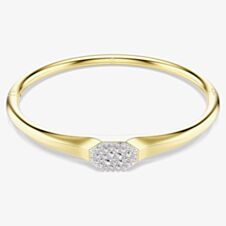 Swarovski Dextera Gold Tone Plated Round Cut Crystal Bangle 572459
