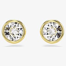 Swarovski Imber Gold Plated White Crystal Stud Earrings 5681552