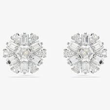 Swarovski Idyllia Rhodium Plated Snowflake Stud Earrings 5691483