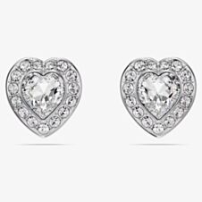 Ariana Grande X Swarovski Capsule White Crystal Heart Stud Earrings 5720859