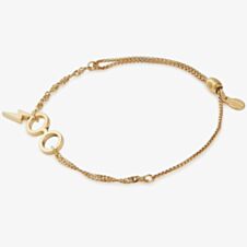 ALEX AND ANI Gold Plated Glasses Pull Chain Bracelet AS18HP38G