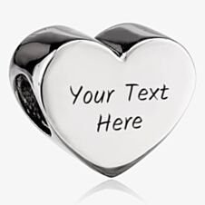 Rosa Lea Plain Heart Charm AM-2THB006104