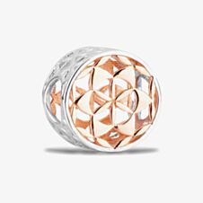 Rosa Lea Geometric Flower Charm AM-2THB014406