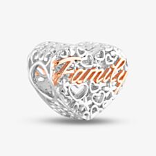 Rosa Lea Openwork Family Heart Charm AM-2THB023507